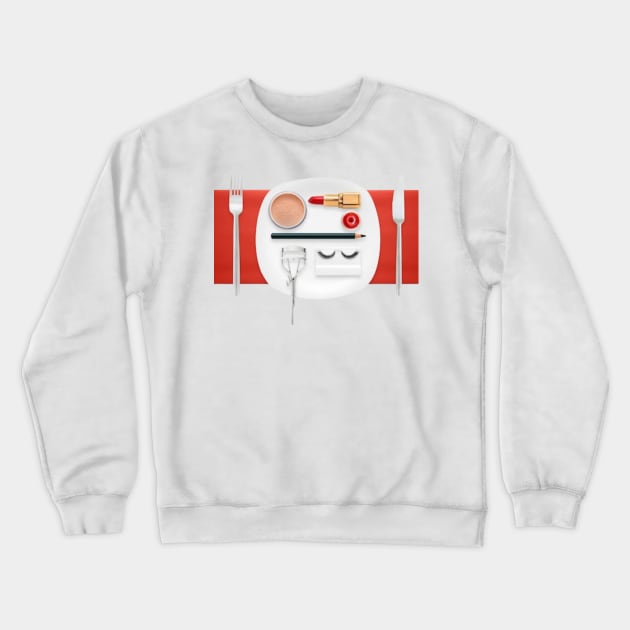 make up food Crewneck Sweatshirt by rogergren